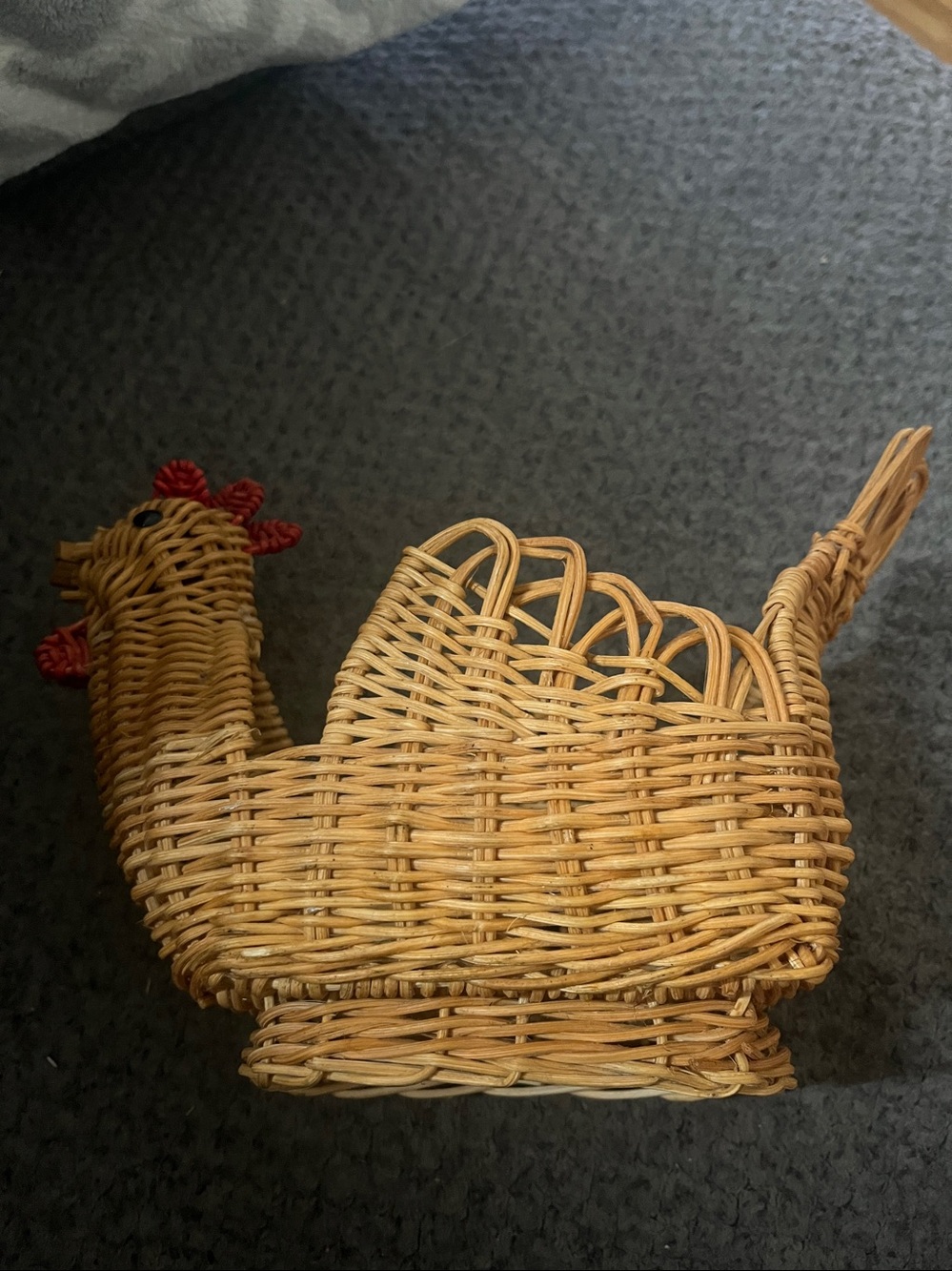 Original Vintage Chicken Wicker Basket